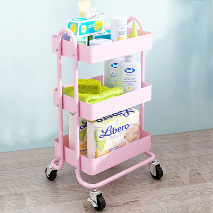 home steel storage trolley metal rolling utility cart